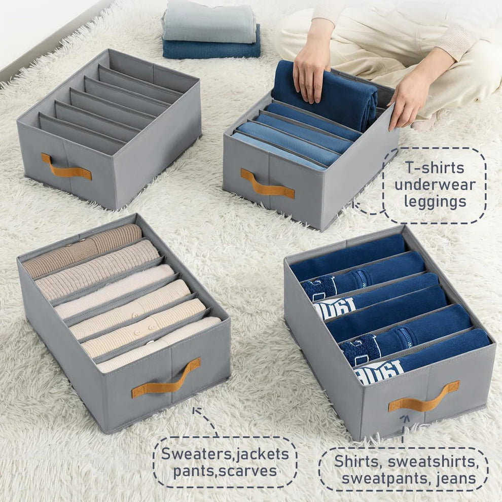 EasyCloset™ Clothes Storage Organizers – Pack of 6