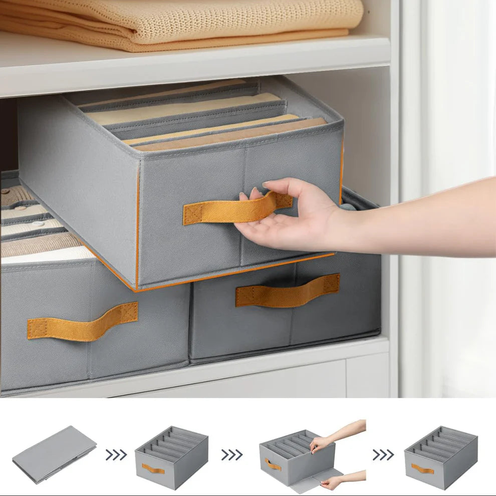 EasyCloset™ Clothes Storage Organizers – Pack of 6